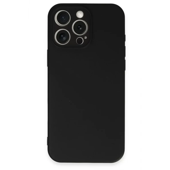 Newface Apple iPhone 16 Pro Kılıf First Silikon - Siyah