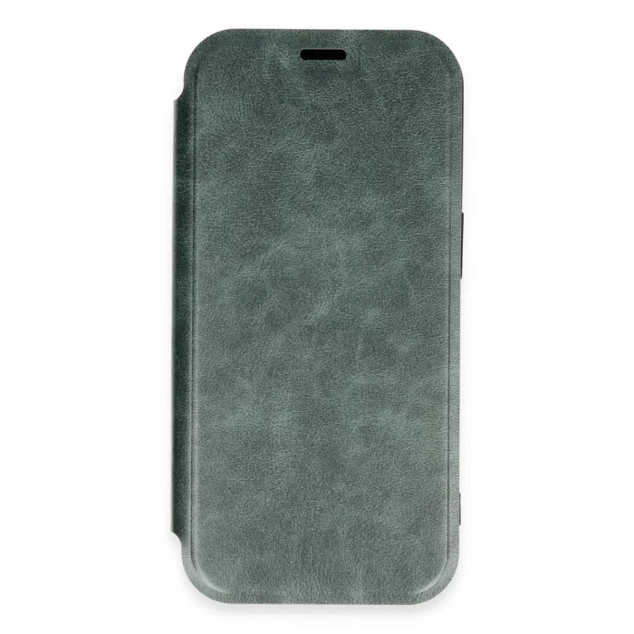 Newface Apple iPhone 16 Pro Kılıf Flip Cover - Koyu Yeşil