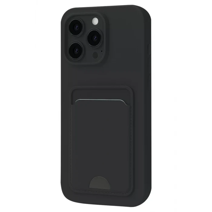 Newface Apple iPhone 16 Pro Kılıf Kelvin Kartvizitli Silikon - Siyah