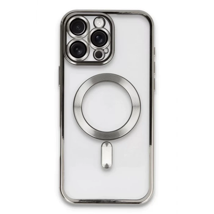 Newface Apple iPhone 16 Pro Kılıf Kross Magneticsafe Kapak - Titan Gri