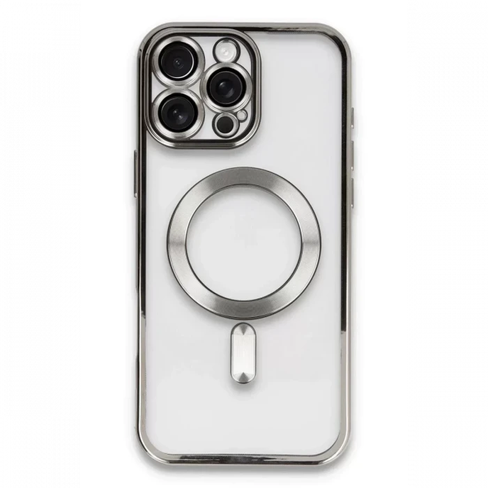 Newface Apple iPhone 16 Pro Kılıf Kross Magneticsafe Kapak - Titan Gri