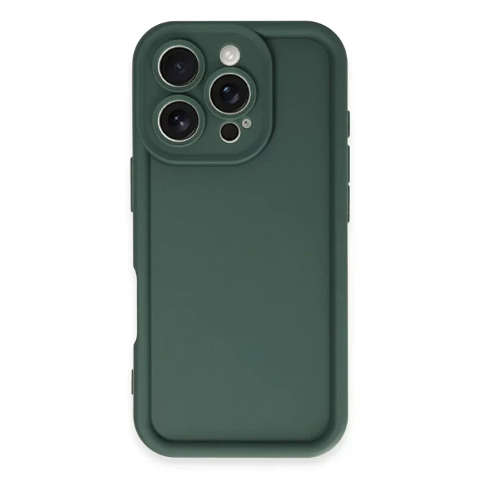 Newface Apple iPhone 16 Pro Kılıf Viera Silikon - Koyu Yeşil