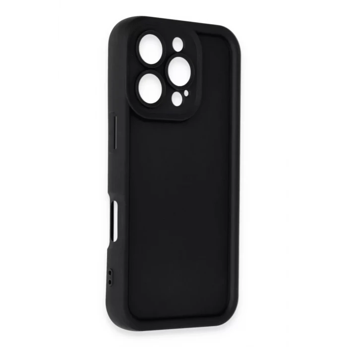 Newface Apple iPhone 16 Pro Kılıf Viera Silikon - Siyah