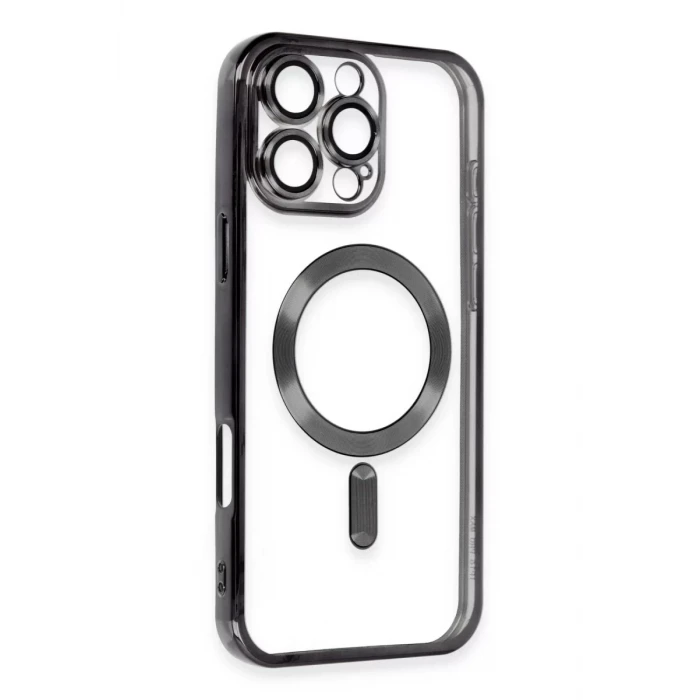 Newface Apple iPhone 16 Pro Max Kılıf Kross Magneticsafe Kapak - Siyah