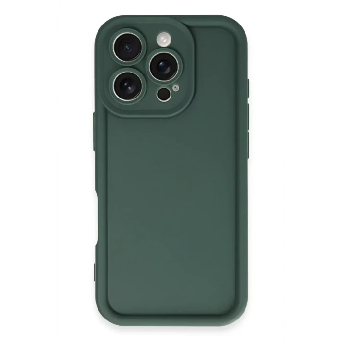 Newface Apple iPhone 16 Pro Max Kılıf Viera Silikon - Koyu Yeşil