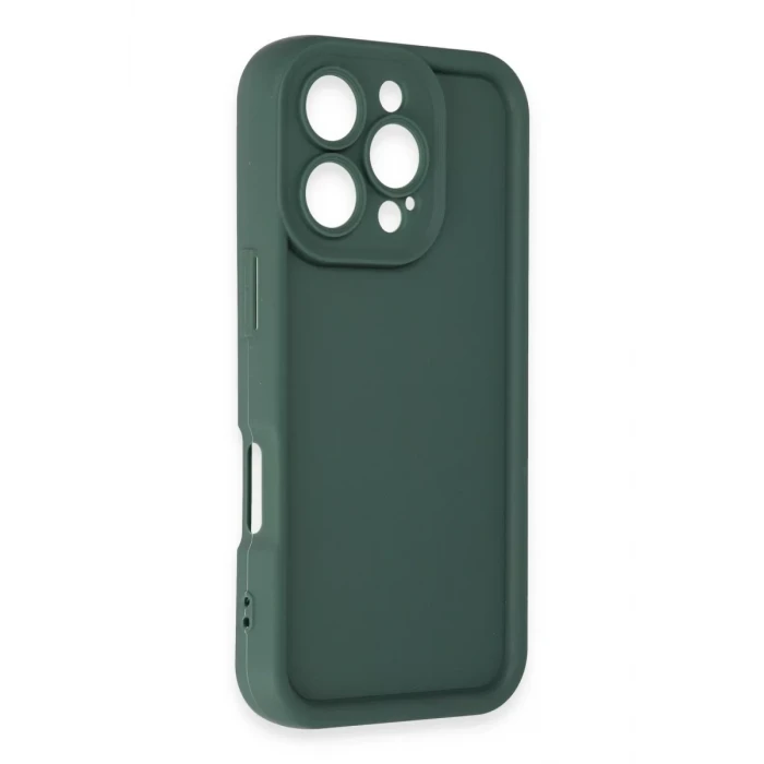 Newface Apple iPhone 16 Pro Max Kılıf Viera Silikon - Koyu Yeşil
