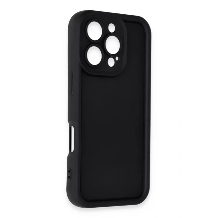Newface Apple iPhone 16 Pro Max Kılıf Viera Silikon - Siyah