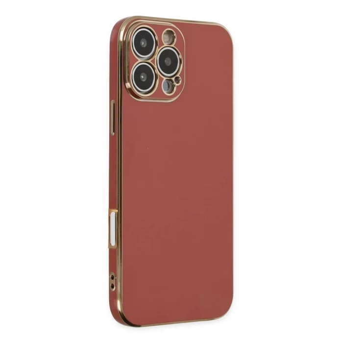 Newface Apple iPhone 16 Pro Max Kılıf Volet Silikon - Kırmızı