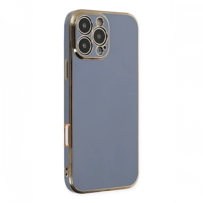 Newface Apple iPhone 16 Pro Max Kılıf Volet Silikon - Mavi