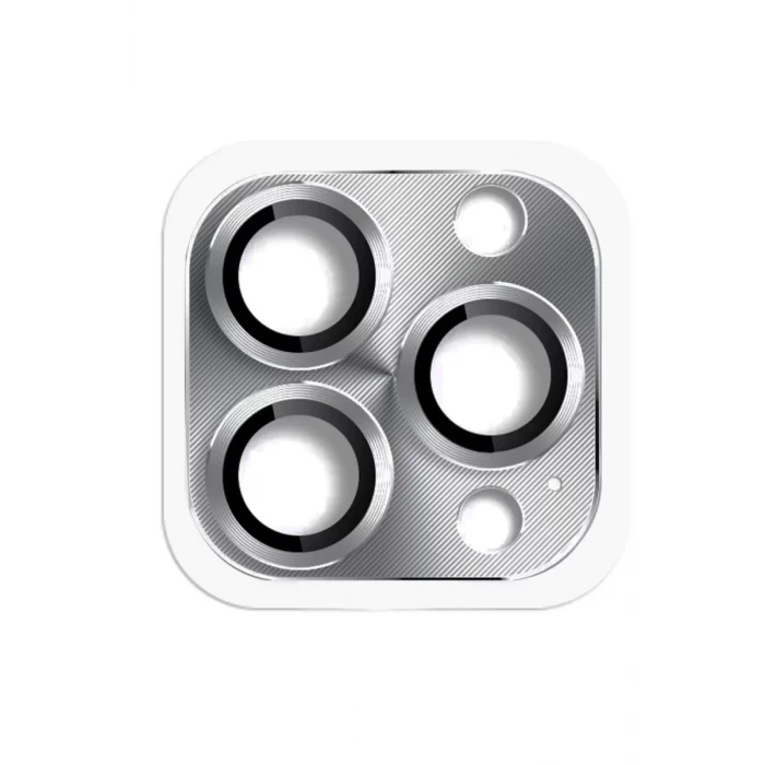 Newface Apple iPhone 16 Pro Max Pers Alüminyum Kamera Lens - Gri