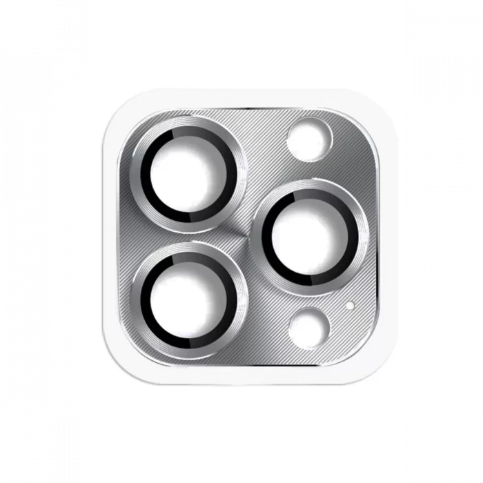 Newface Apple iPhone 16 Pro Max Pers Alüminyum Kamera Lens - Gri