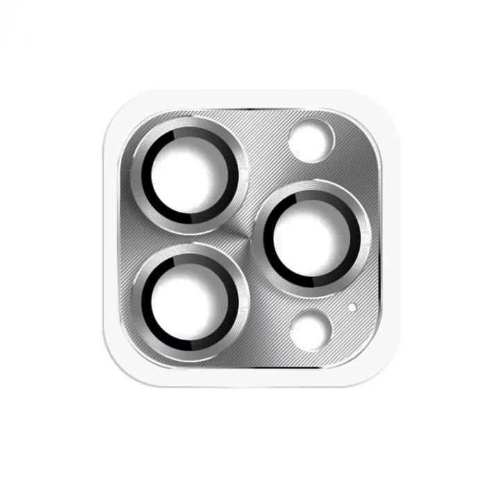 Newface Apple iPhone 16 Pro Max Pers Alüminyum Kamera Lens - Gri