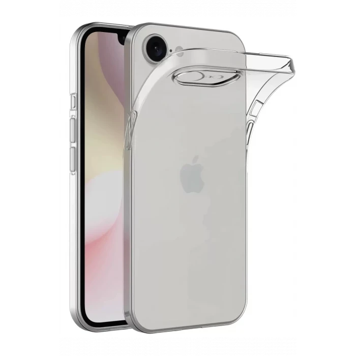 Newface Apple iPhone 16E Kılıf Lüx Şeffaf Silikon