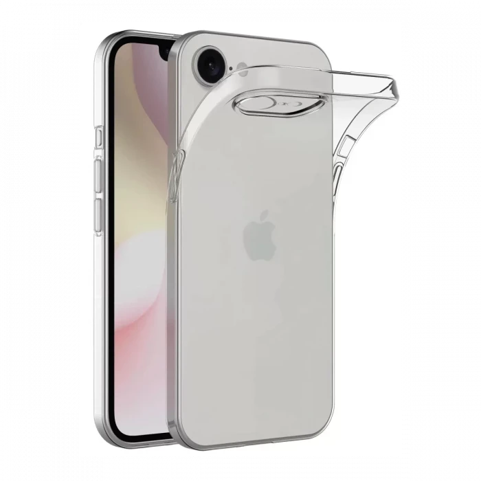 Newface Apple iPhone 16E Kılıf Lüx Şeffaf Silikon