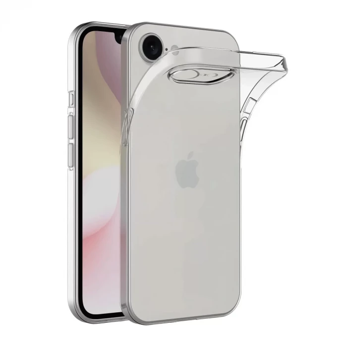 Newface Apple iPhone 16E Kılıf Lüx Şeffaf Silikon