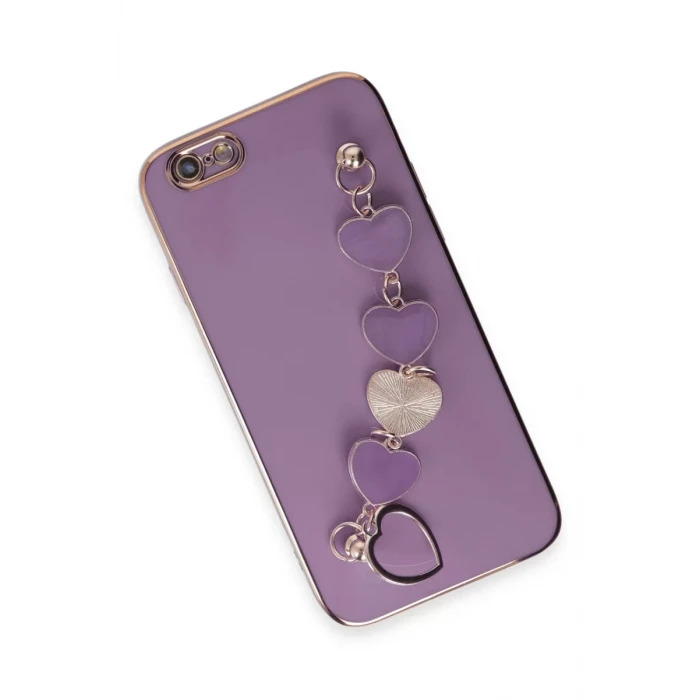 Newface Apple iPhone 6 Kılıf Esila Silikon - Mor