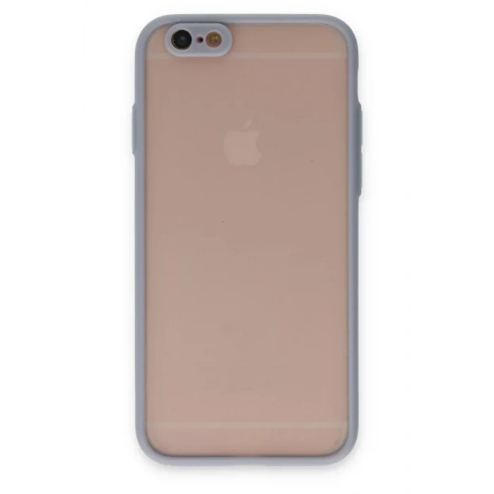 Newface Apple iPhone 6 Kılıf Montreal Silikon Kapak - Gri
