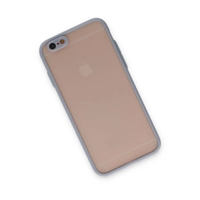 Newface Apple iPhone 6 Kılıf Montreal Silikon Kapak - Gri