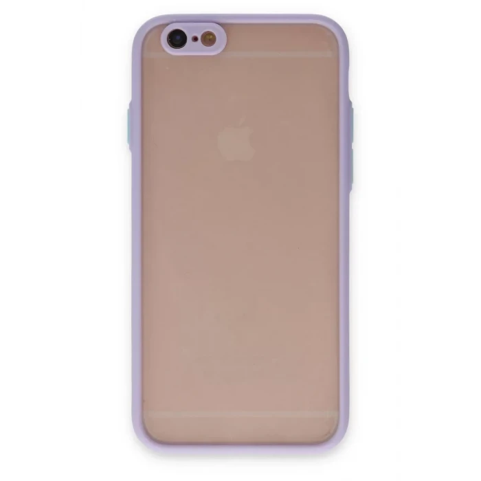 Newface Apple iPhone 6 Kılıf Montreal Silikon Kapak - Mor