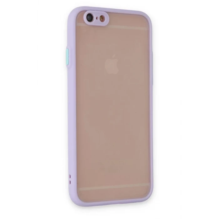 Newface Apple iPhone 6 Kılıf Montreal Silikon Kapak - Mor
