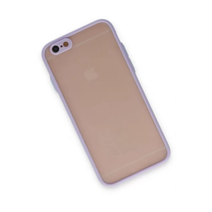 Newface Apple iPhone 6 Kılıf Montreal Silikon Kapak - Mor