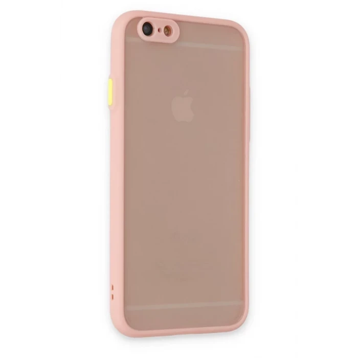 Newface Apple iPhone 6 Kılıf Montreal Silikon Kapak - Pembe