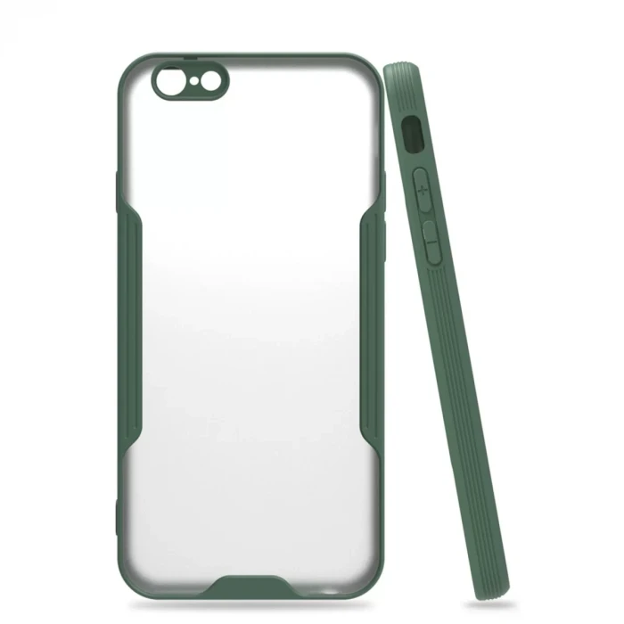Newface Apple iPhone 6 Kılıf Platin Silikon - Yeşil
