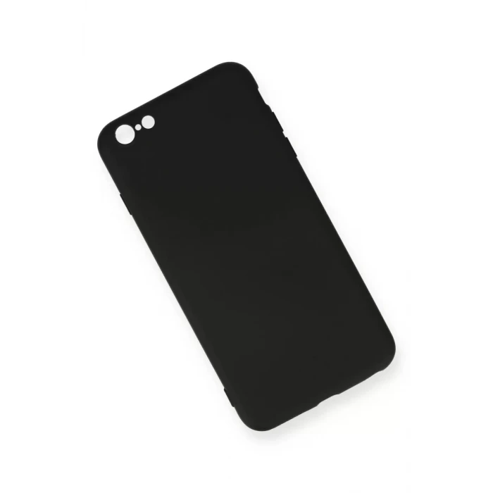 Newface Apple iPhone 6 Plus Kılıf Nano içi Kadife Silikon - Siyah