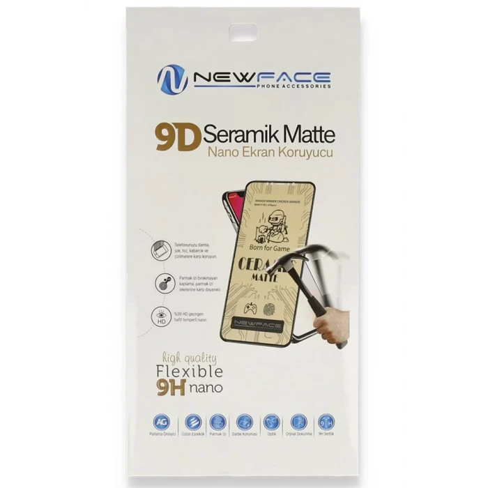 Newface Apple iPhone 6 Plus Mat Seramik Nano Ekran Koruyucu - Siyah