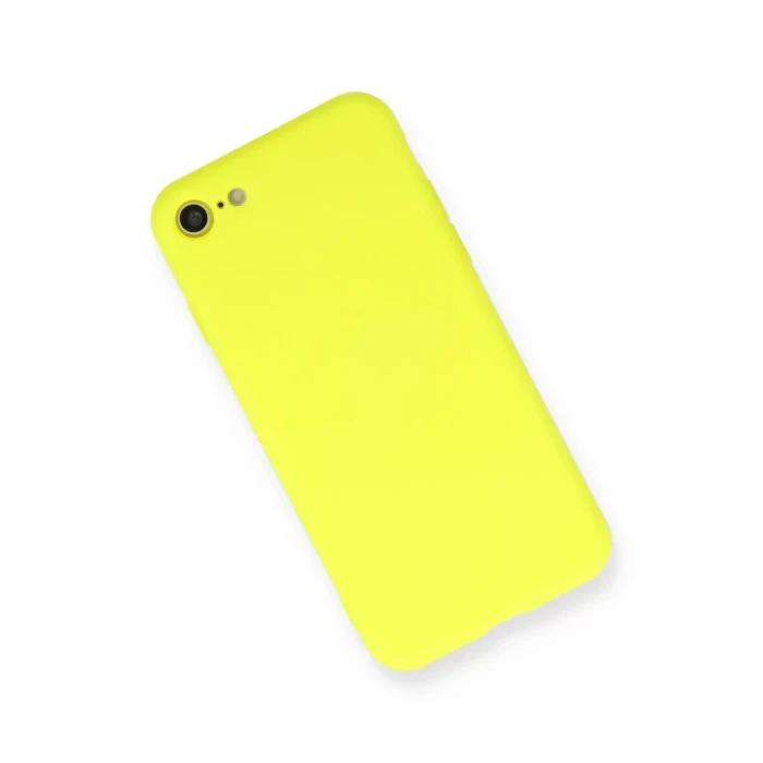Newface Apple iPhone 7 Kılıf Nano içi Kadife Silikon - Sarı