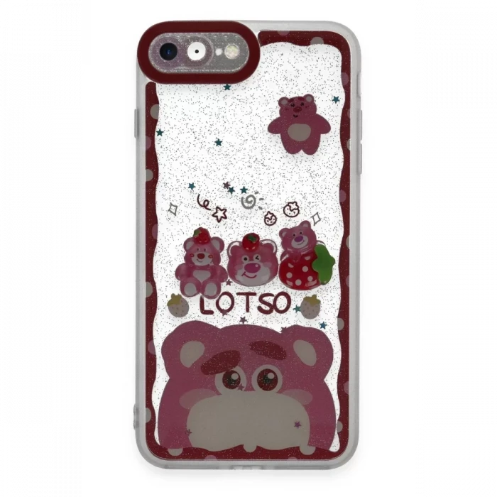 Newface Apple iPhone 7 Kılıf Sweet Desenli Silikon Kapak - Pembe
