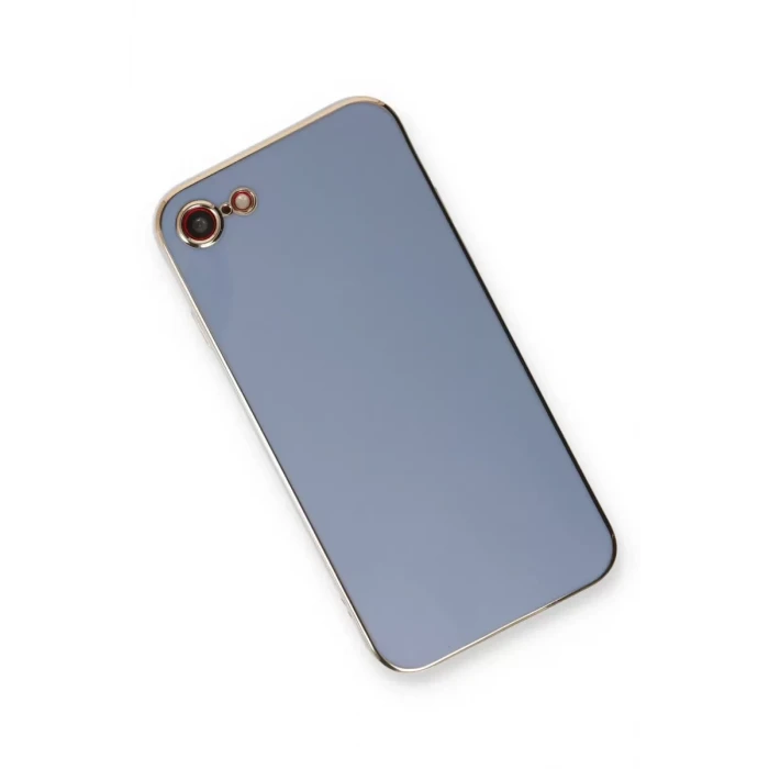 Newface Apple iPhone 7 Kılıf Volet Silikon - Mavi