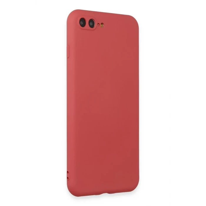 Newface Apple iPhone 7 Plus Kılıf First Silikon - Kiremit