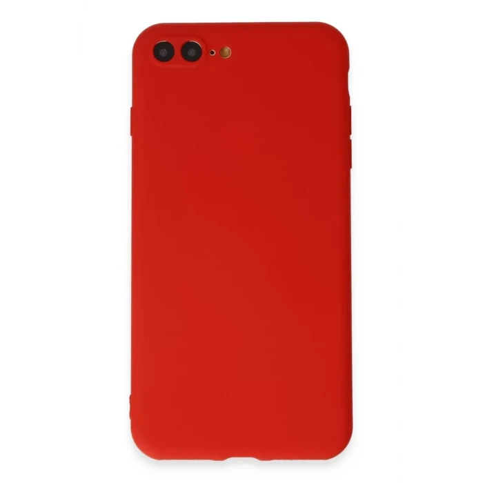 Newface Apple iPhone 7 Plus Kılıf First Silikon - Kırmızı