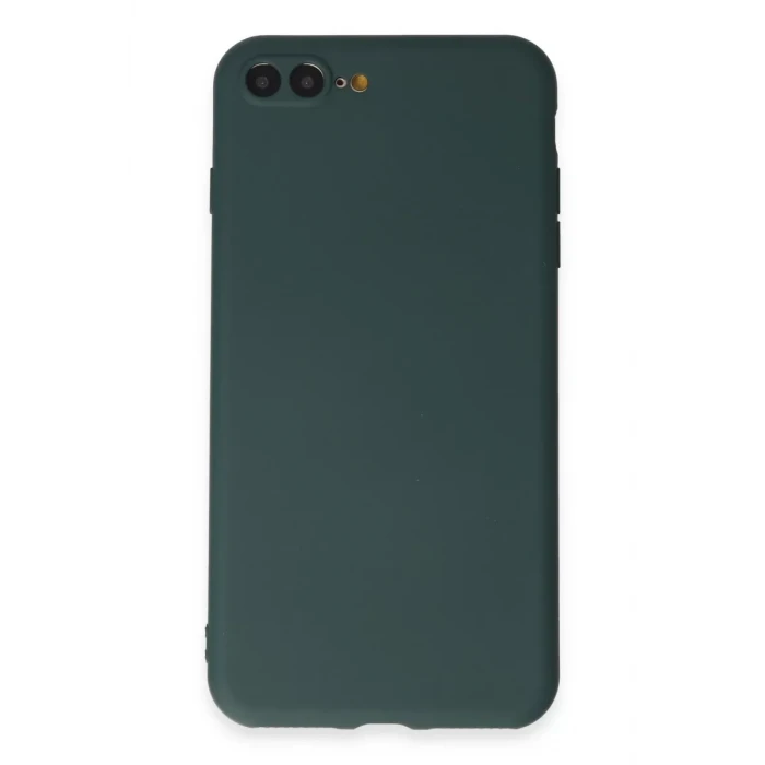 Newface Apple iPhone 7 Plus Kılıf First Silikon - Koyu Yeşil
