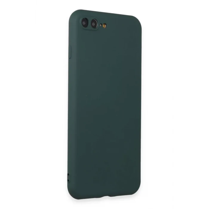 Newface Apple iPhone 7 Plus Kılıf First Silikon - Koyu Yeşil