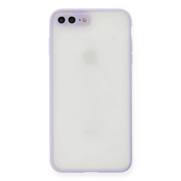 Newface Apple iPhone 7 Plus Kılıf Montreal Silikon Kapak - Mor