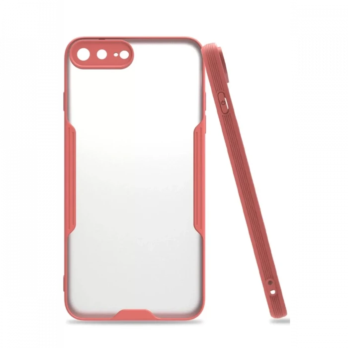 Newface Apple iPhone 7 Plus Kılıf Platin Silikon - Pembe