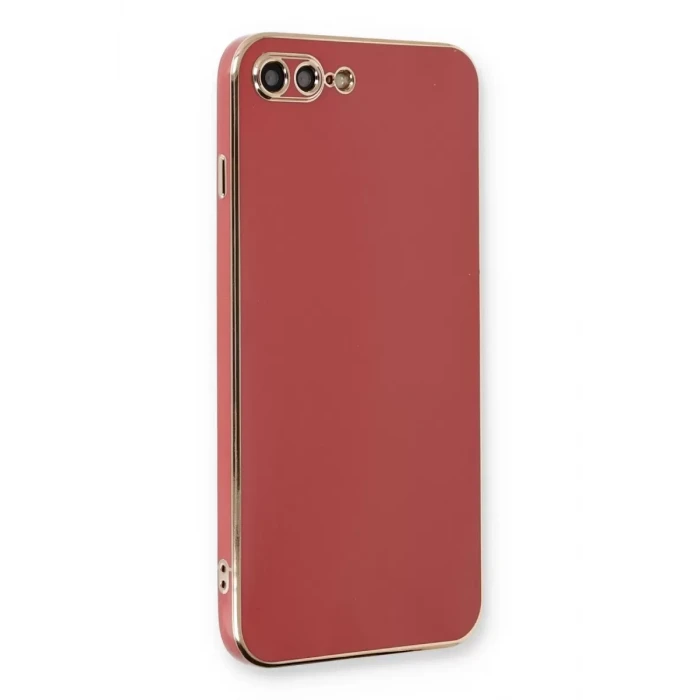 Newface Apple iPhone 7 Plus Kılıf Volet Silikon - Kırmızı