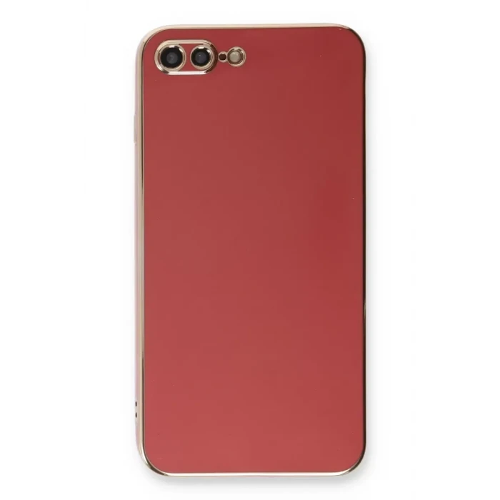 Newface Apple iPhone 7 Plus Kılıf Volet Silikon - Kırmızı