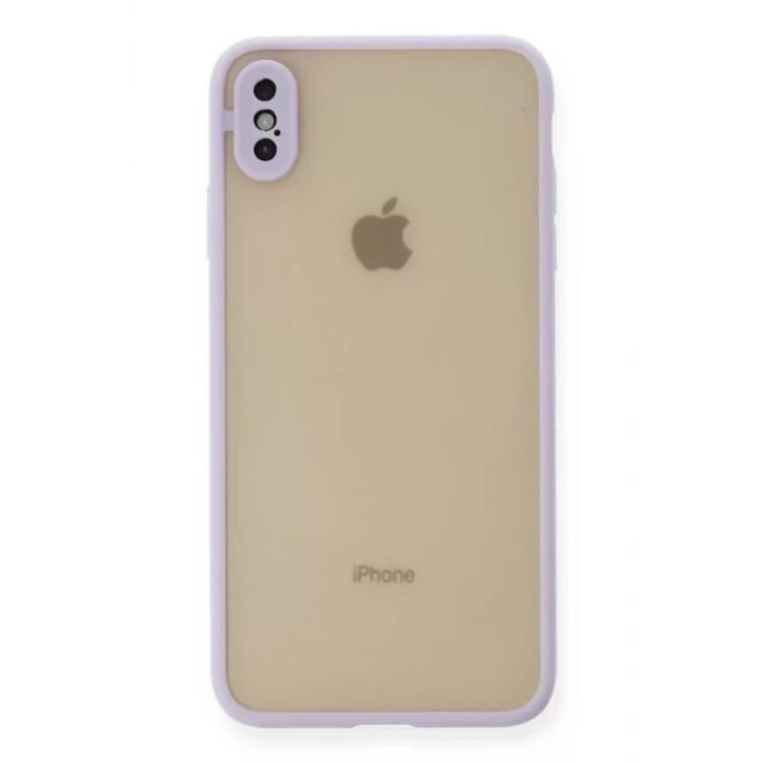 Newface Apple iPhone X Kılıf Montreal Silikon Kapak - Mor