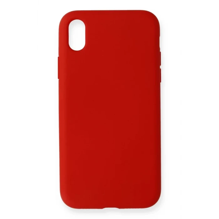 Newface Apple iPhone XR Kılıf Nano içi Kadife Silikon - Kırmızı