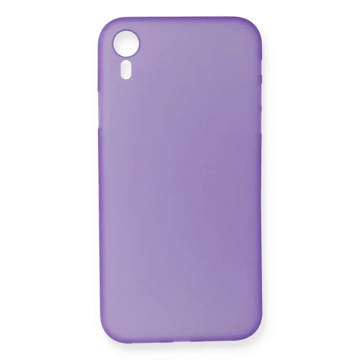 Newface Apple iPhone XR Kılıf PP Ultra İnce Kapak - Mor