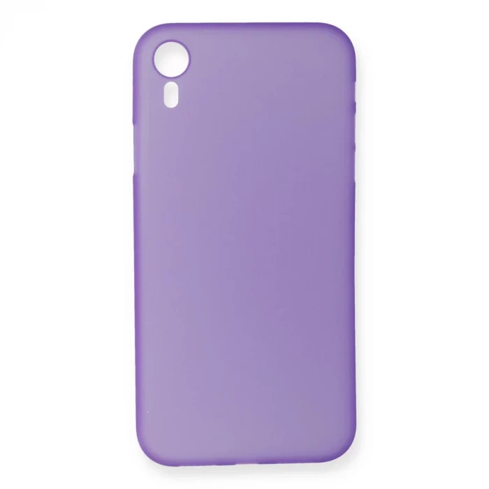 Newface Apple iPhone XR Kılıf PP Ultra İnce Kapak - Mor