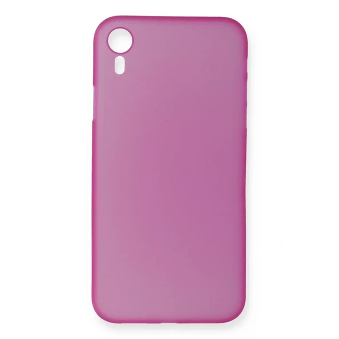 Newface Apple iPhone XR Kılıf PP Ultra İnce Kapak - Pembe
