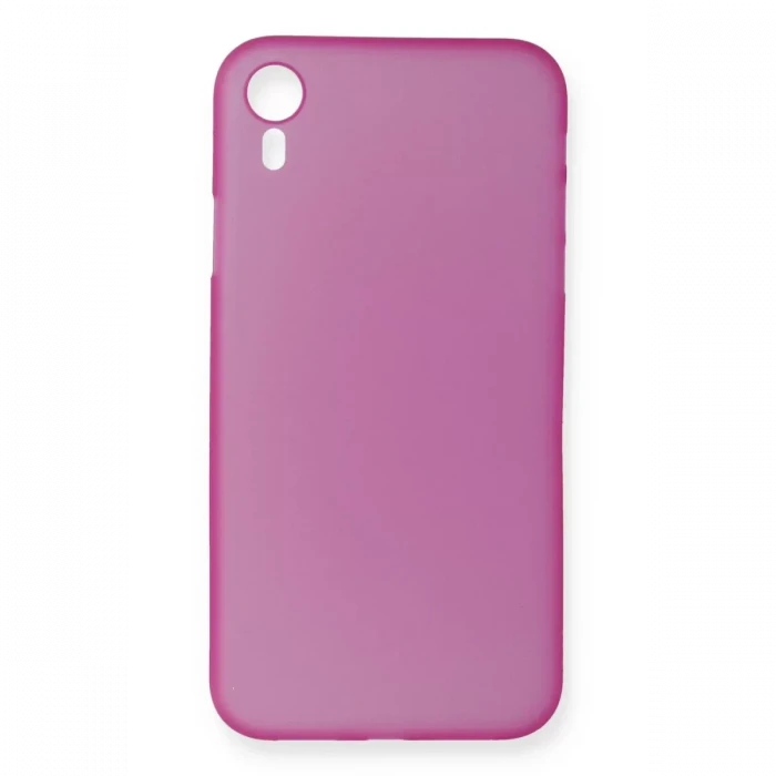 Newface Apple iPhone XR Kılıf PP Ultra İnce Kapak - Pembe