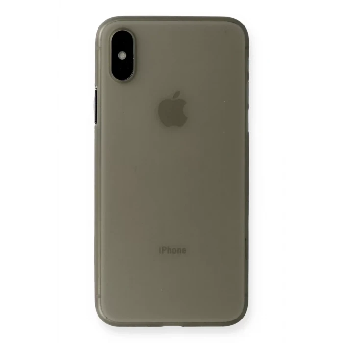 Newface Apple iPhone XS Max Kılıf PP Ultra İnce Kapak - Gri