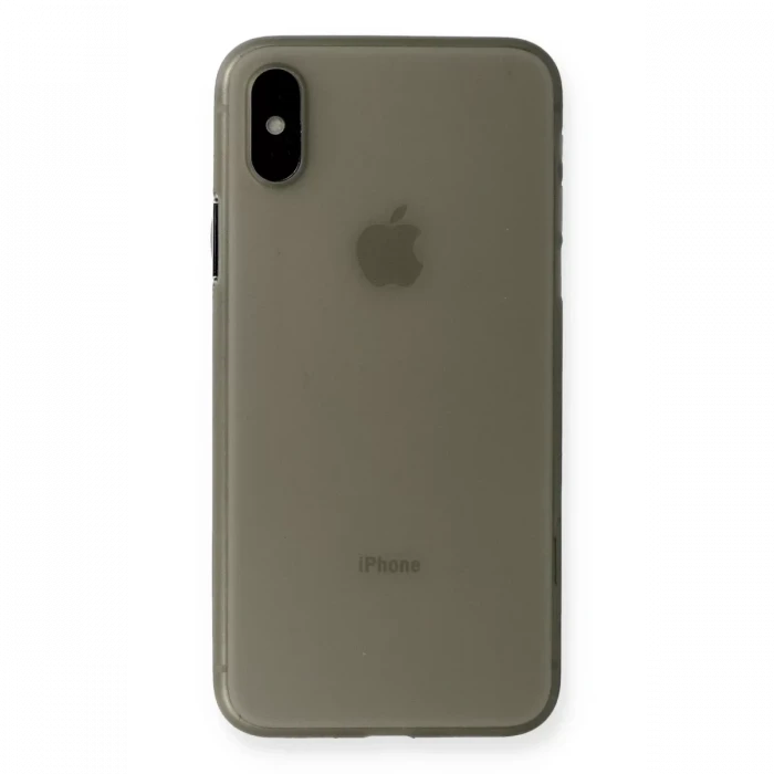 Newface Apple iPhone XS Max Kılıf PP Ultra İnce Kapak - Gri