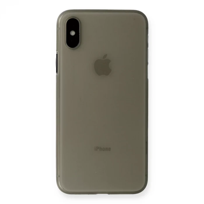 Newface Apple iPhone XS Max Kılıf PP Ultra İnce Kapak - Gri