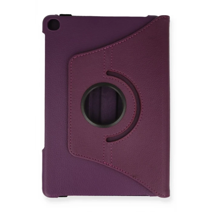 Newface Lenovo Tab M10 TB328FU Kılıf 360 Tablet Deri Kılıf - Mürdüm